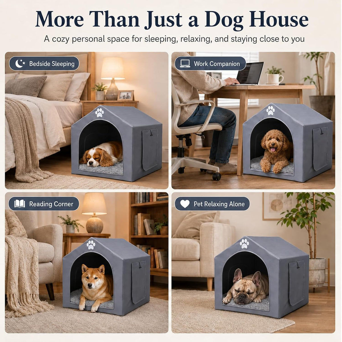 dog house indoor for large dogs, 29 x on a desk or shelf