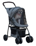 pet gear no-zip happy trails lite pet stroller, main product view