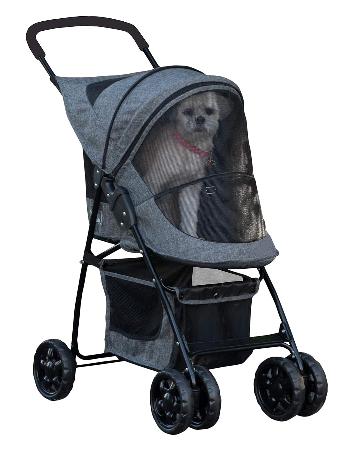 pet gear no-zip happy trails lite pet stroller, main product view