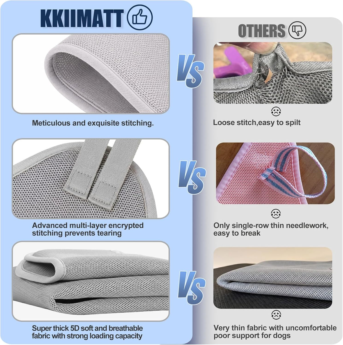 kkiimatt dog grooming hammock harness,xxx-large silver grey grooming, side view