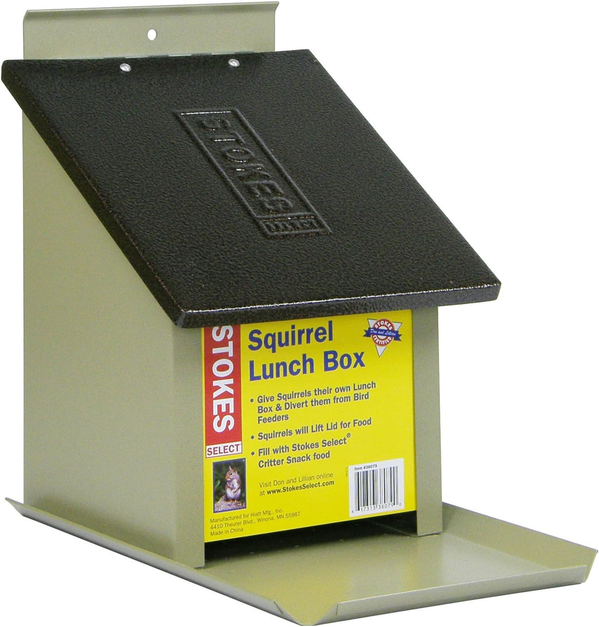 stokes select lunch box squirrel feeder with metal, main product view
