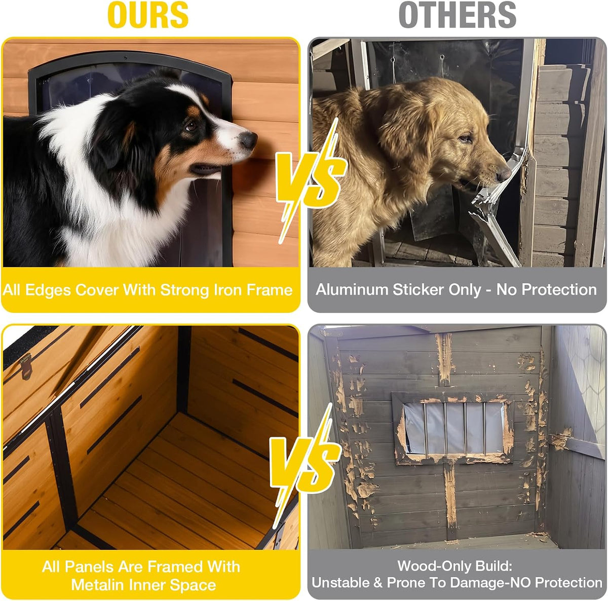 aivituvin heated dog house outdoor with heating pad on a desk or shelf