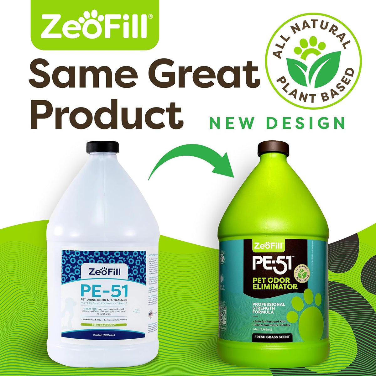 zeofill pe-51 pet odor eliminator - professional strength shown in use