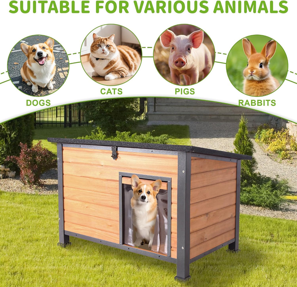 dog house outdoor weatherproof, sturdy large breed doghouse on a desk or shelf