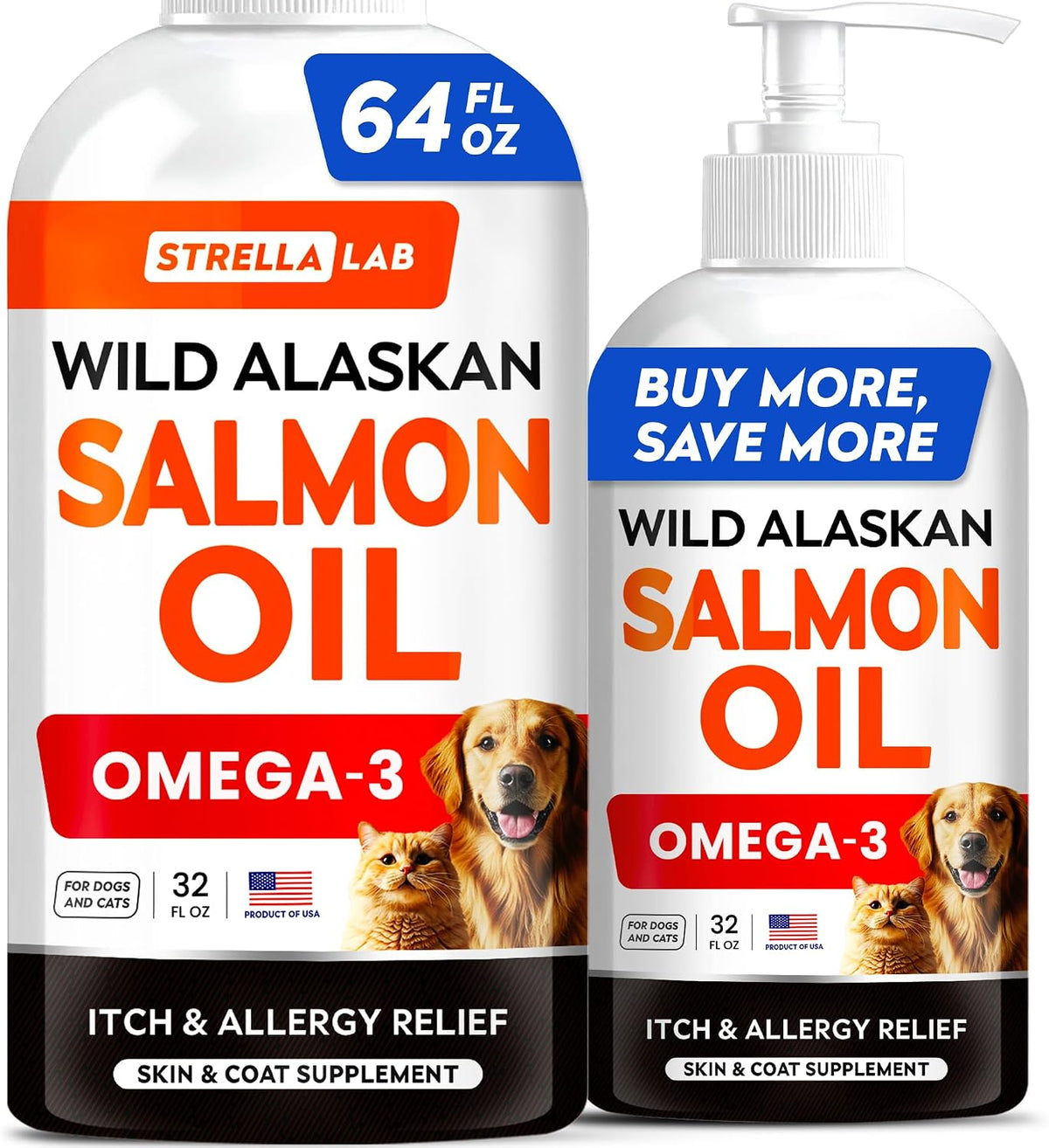 wild alaskan salmon oil for dogs & cats, main product view