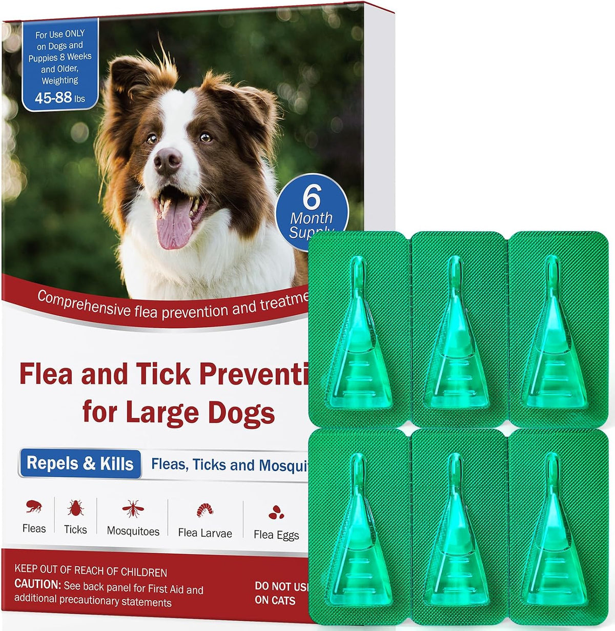 flea and tick prevention for large dogs, flea, main product view