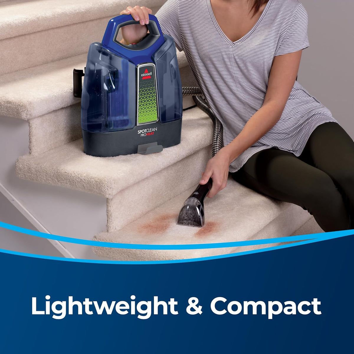 bissell - portable carpet cleaner - spotclean proheat, close-up detail