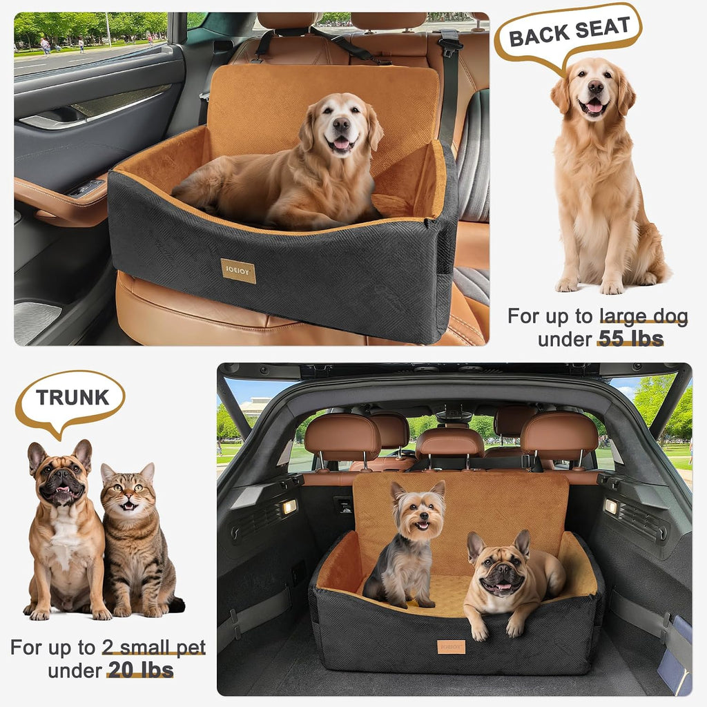 dog car seat for large medium sized dogs on a desk or shelf
