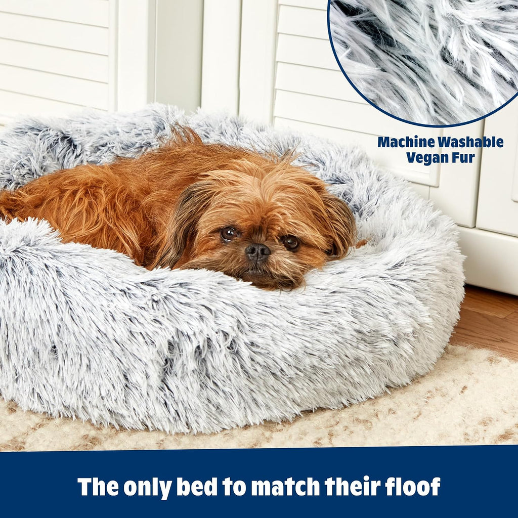 barkbox dog bed, 2-in-1 memory foam donut cuddler, package contents