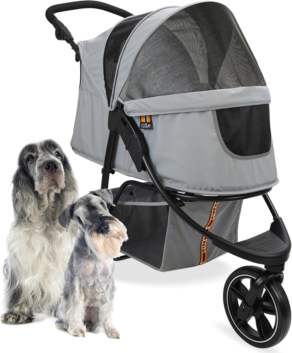 cooper dog & pet robust buggy, jogger holds, side view