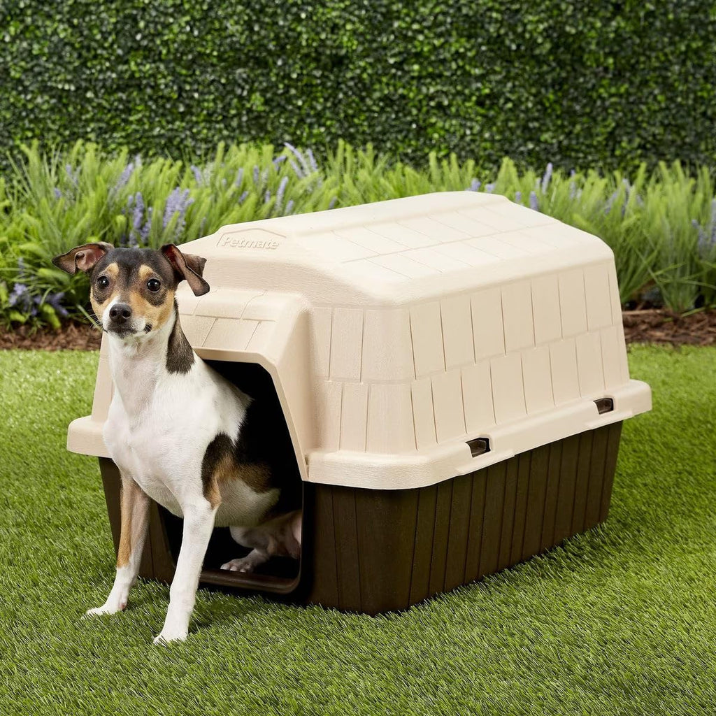petmate barnhome iii, 25-50lbs, made in usa on a desk or shelf