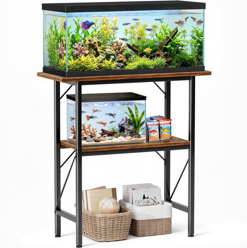 10-30 gallon fish tank stand with storage shelves, main product view