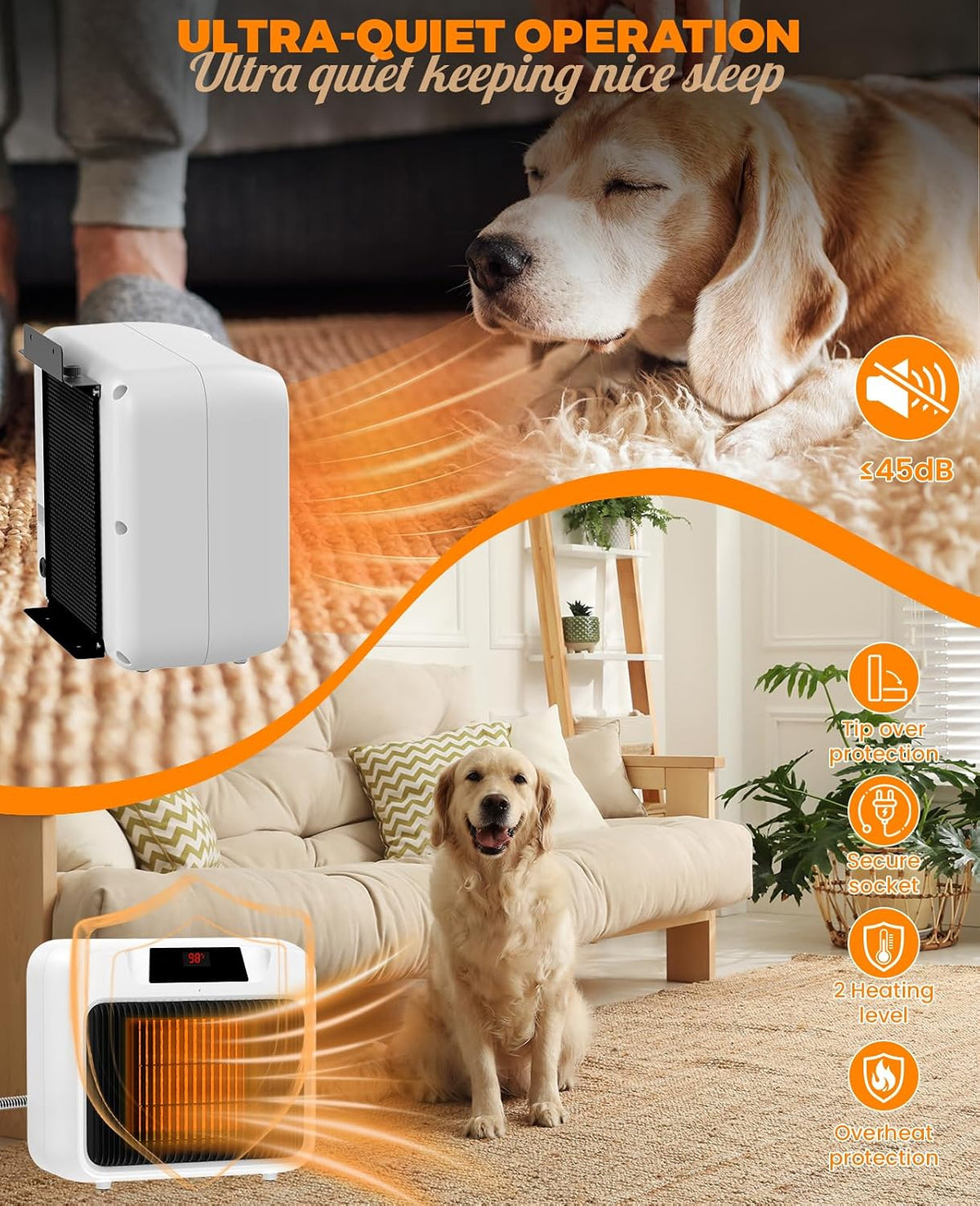 dog house heater with thermostat,heated dog house with, close-up detail