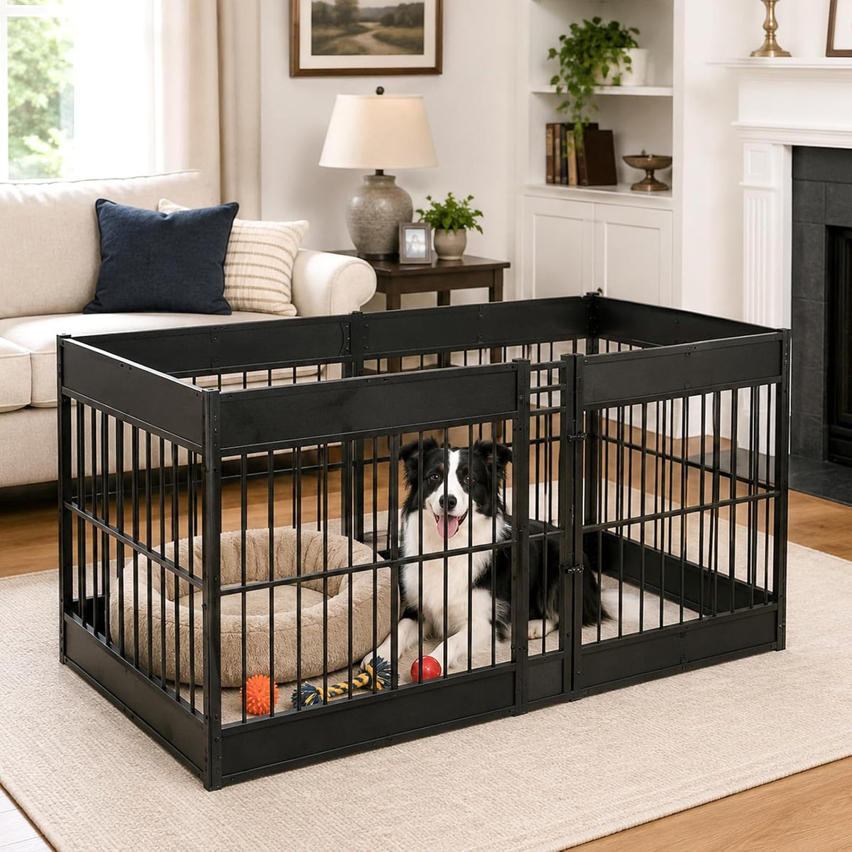 furniture style dog playpen, 27.5" tall indoor dog, main product view