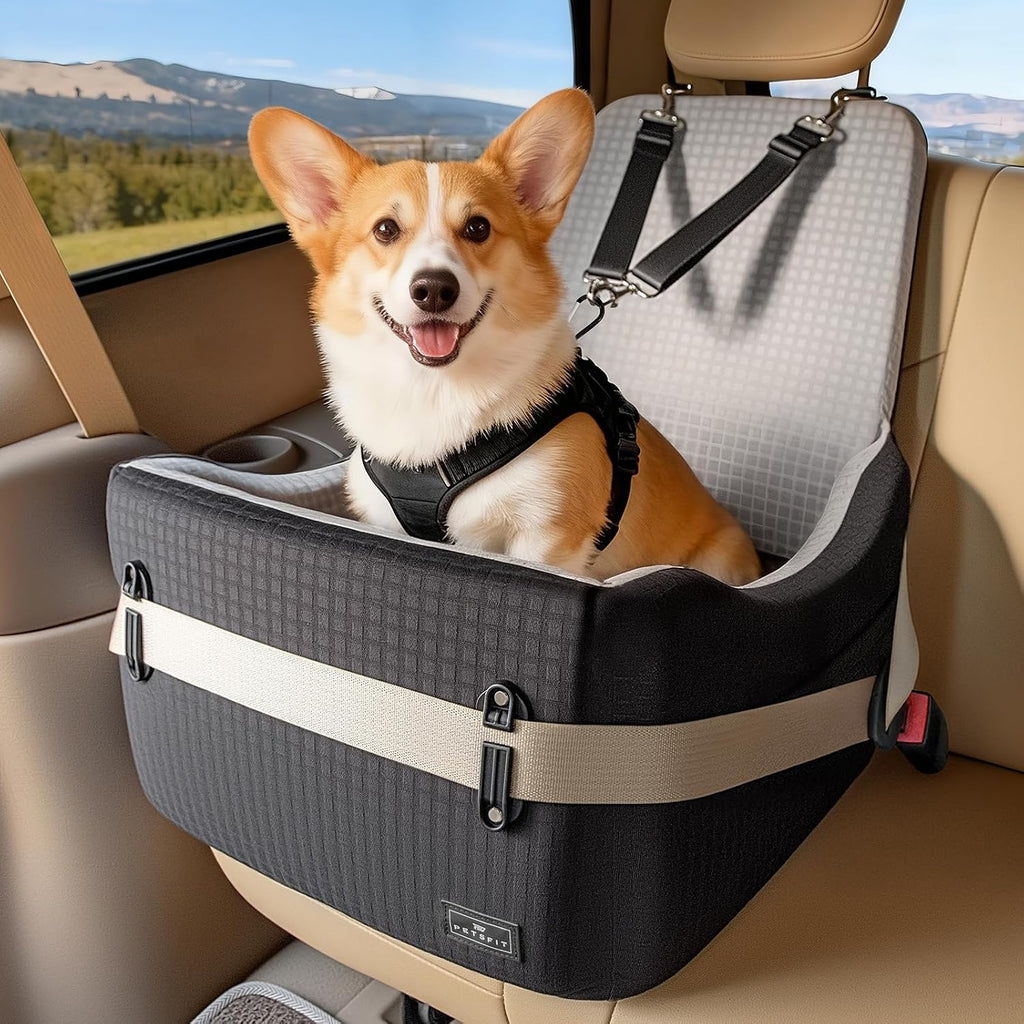 petsfit dog car seat with patented safety system, main product view