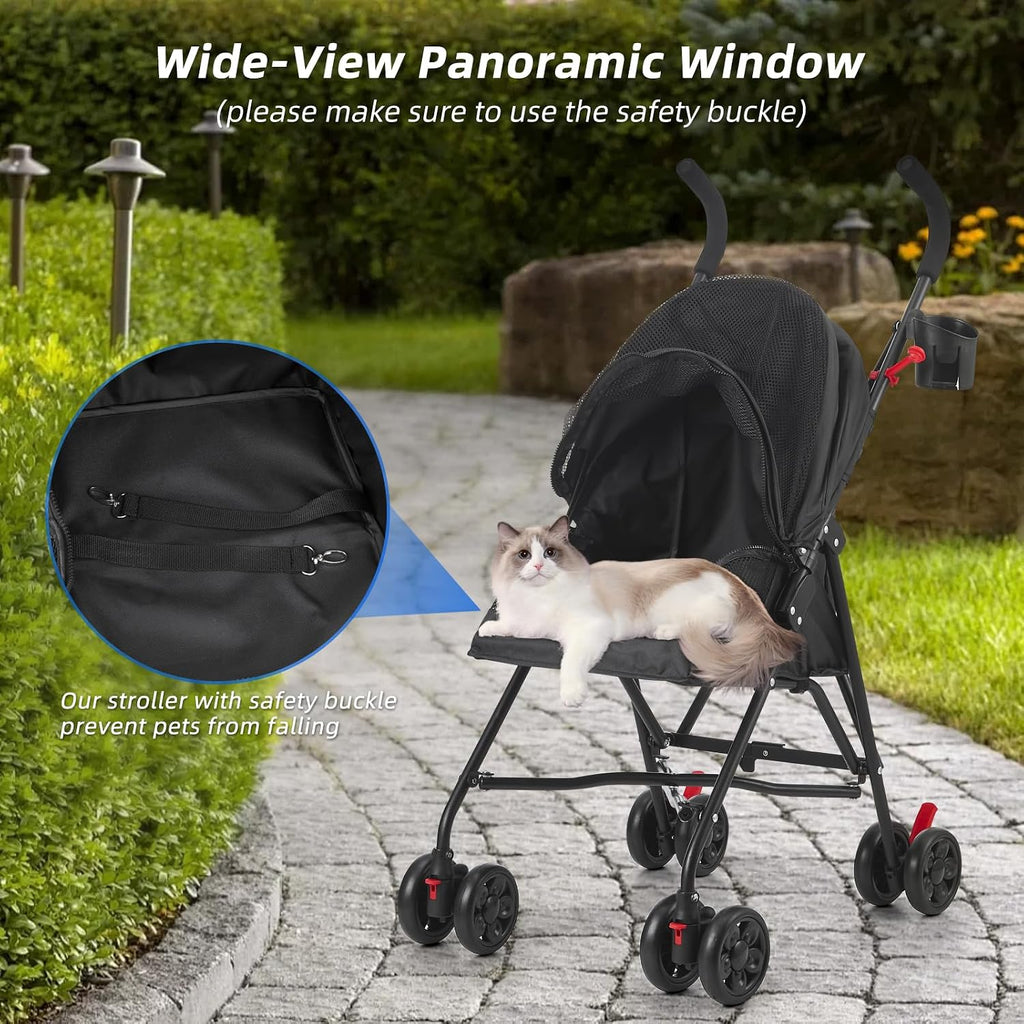 pet stroller oxford cloth foldable dog strollers for, close-up detail