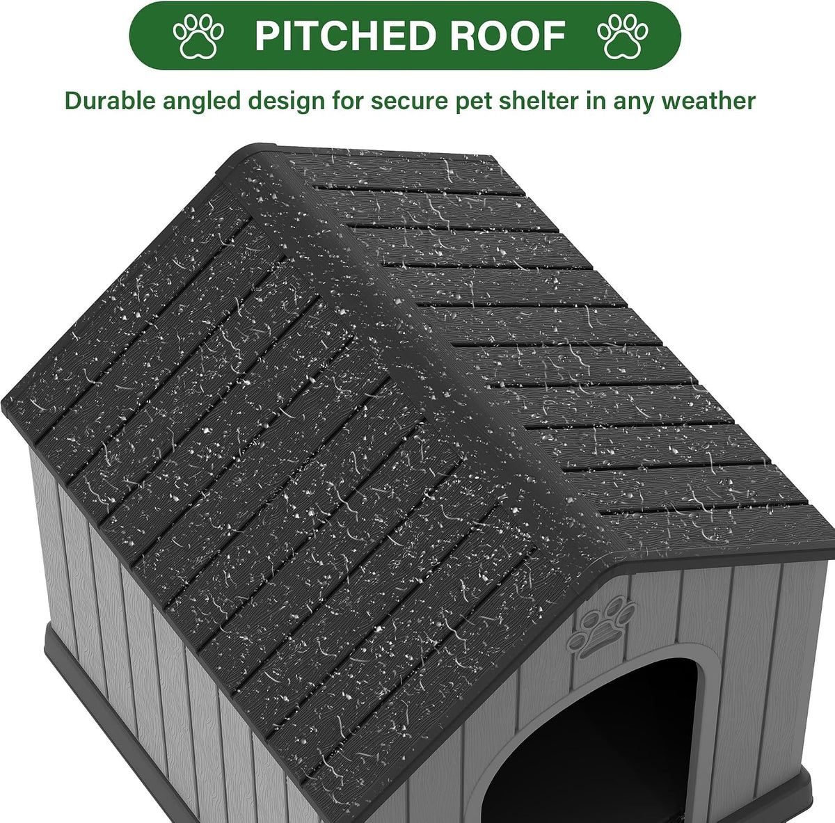 bifanuo large dog house for outdoor & indoor, side view
