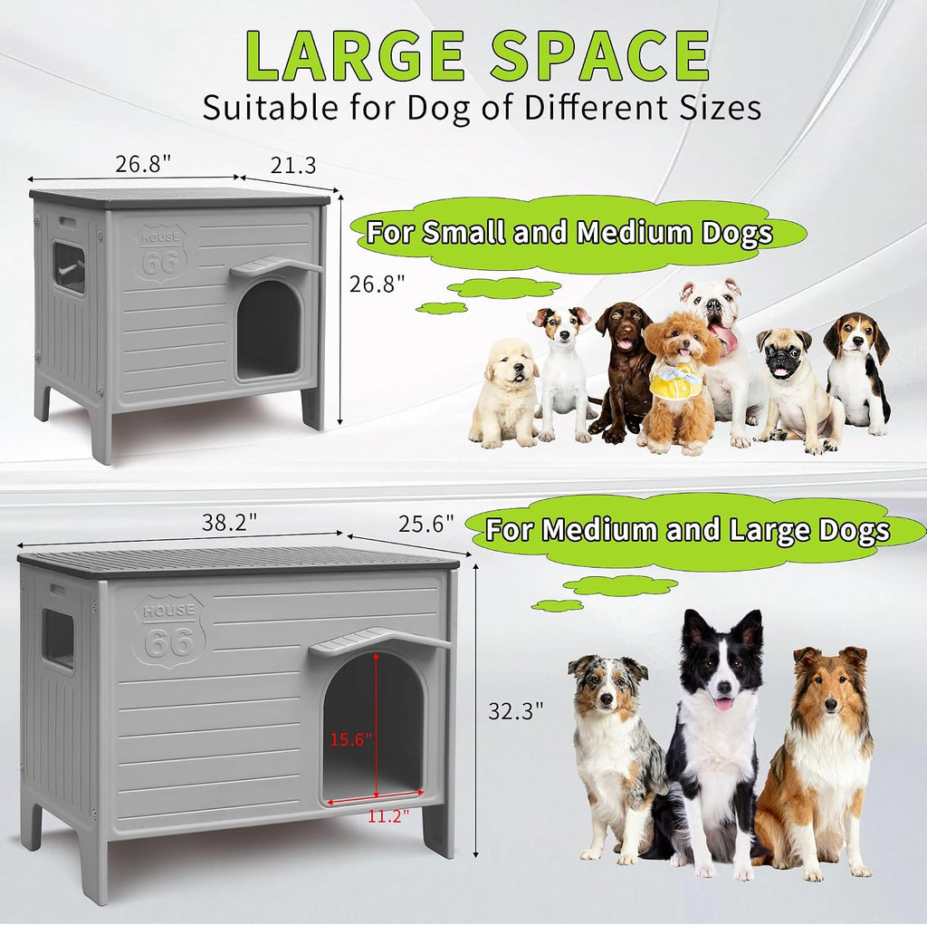 dog house outdoor weatherpoof plastic large dogs houses on a desk or shelf