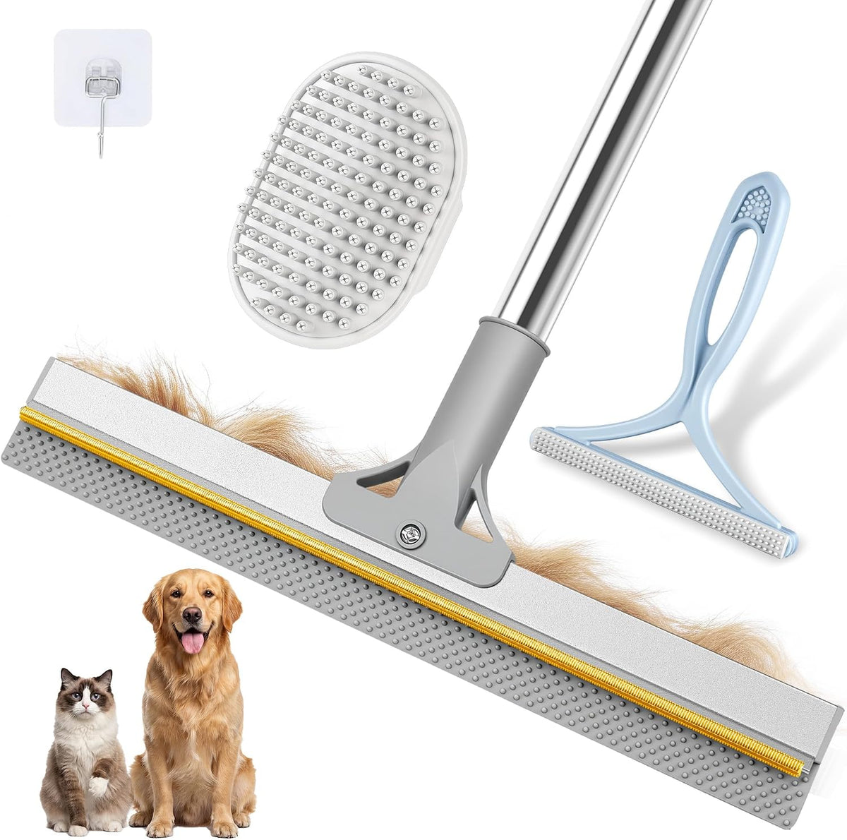 pet hair remover for carpet, 54 inch adjustable, main product view