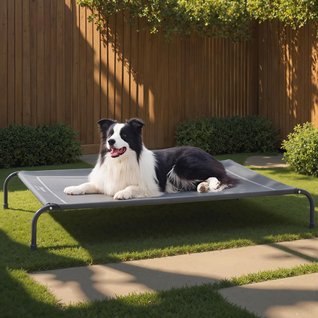 bedsure outdoor elevated cooling dog bed large sized, main product view