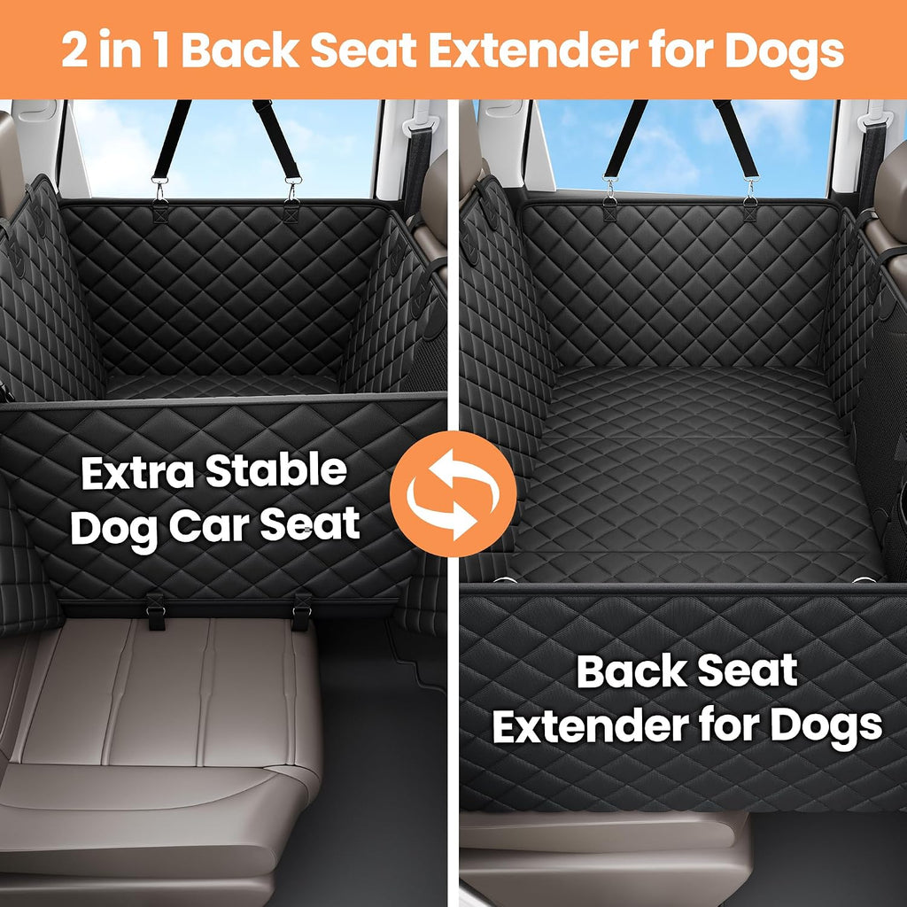 peticon dog car seat cover, 3-in-1 hard bottom, close-up detail