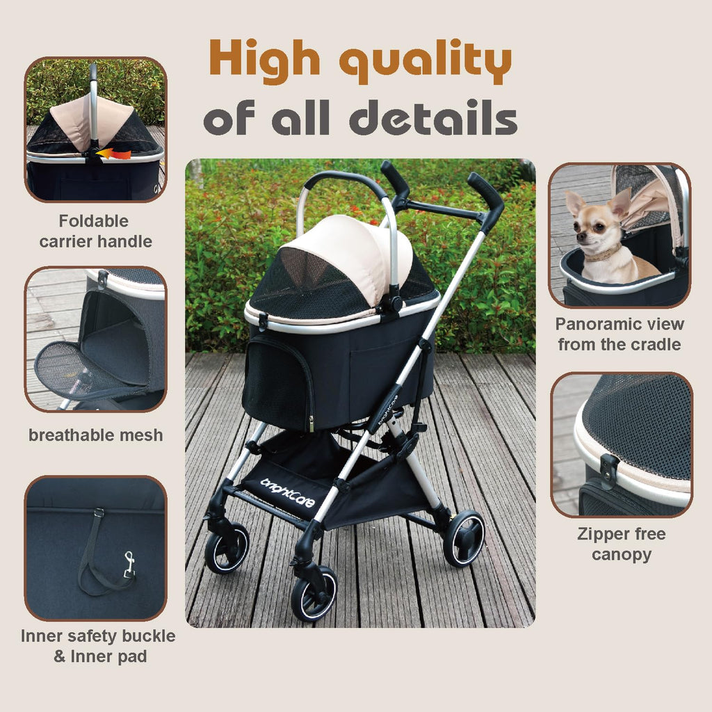 small pet stroller for dogs & cats under on a desk or shelf