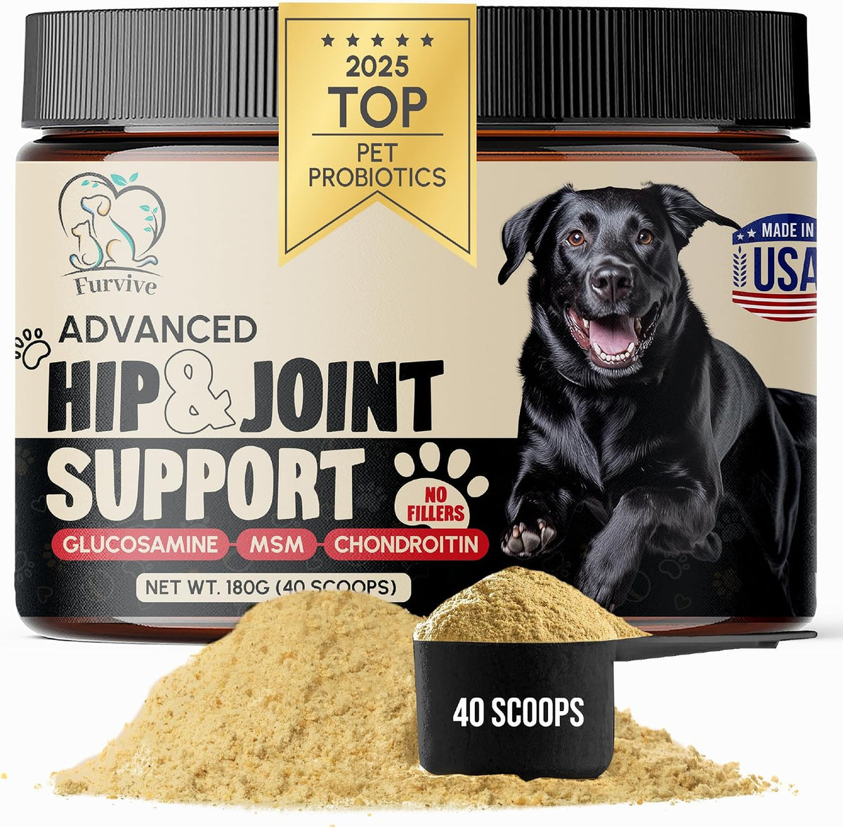 veterinary grade hip and joint supplement for dogs, main product view