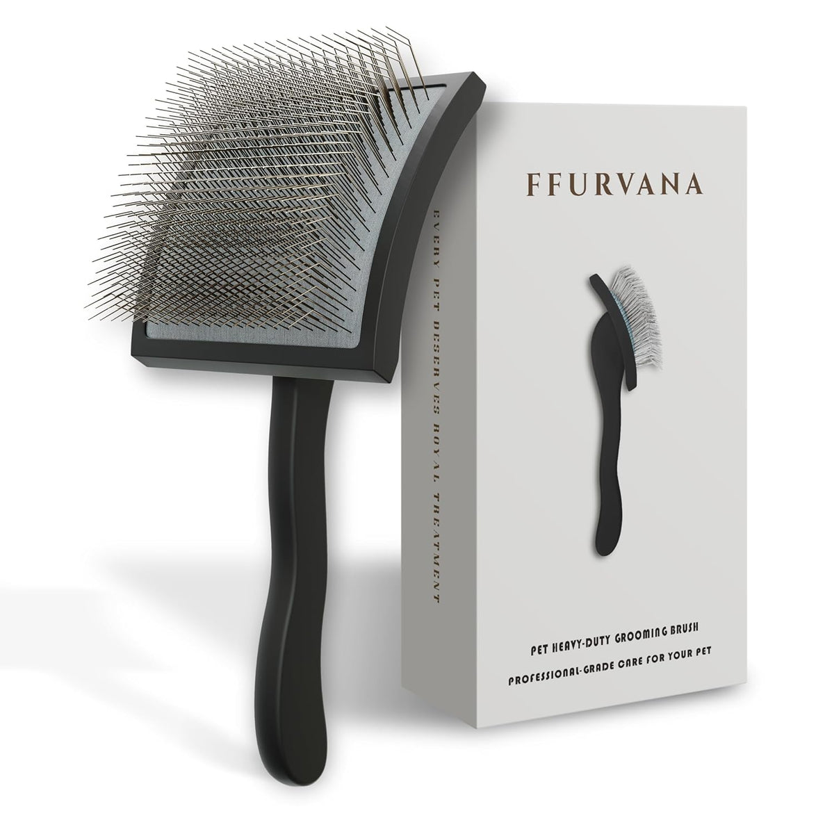 slicker brush for dogs – professional long pin, main product view