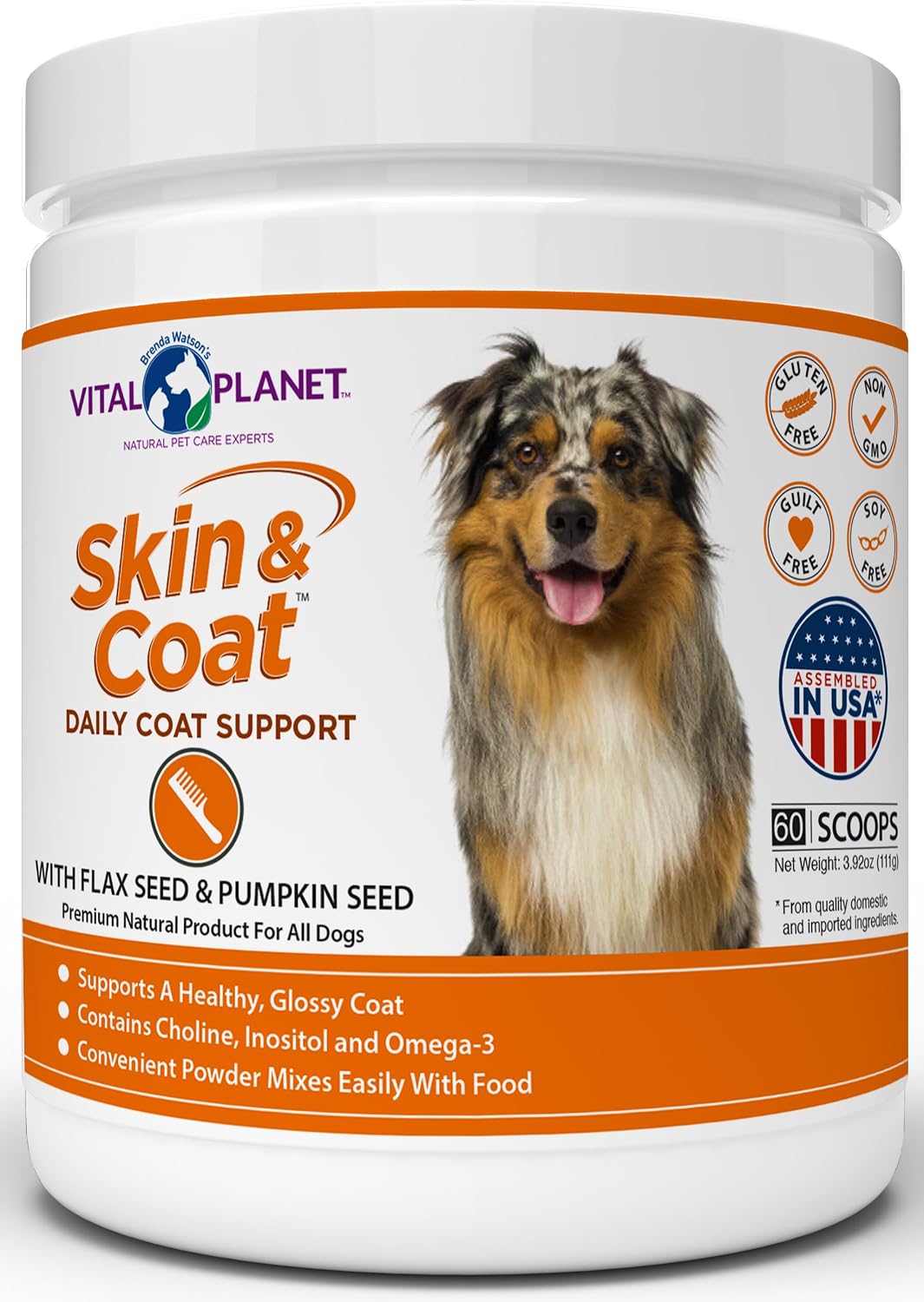 vital planet - skin and coat powder supplement, main product view