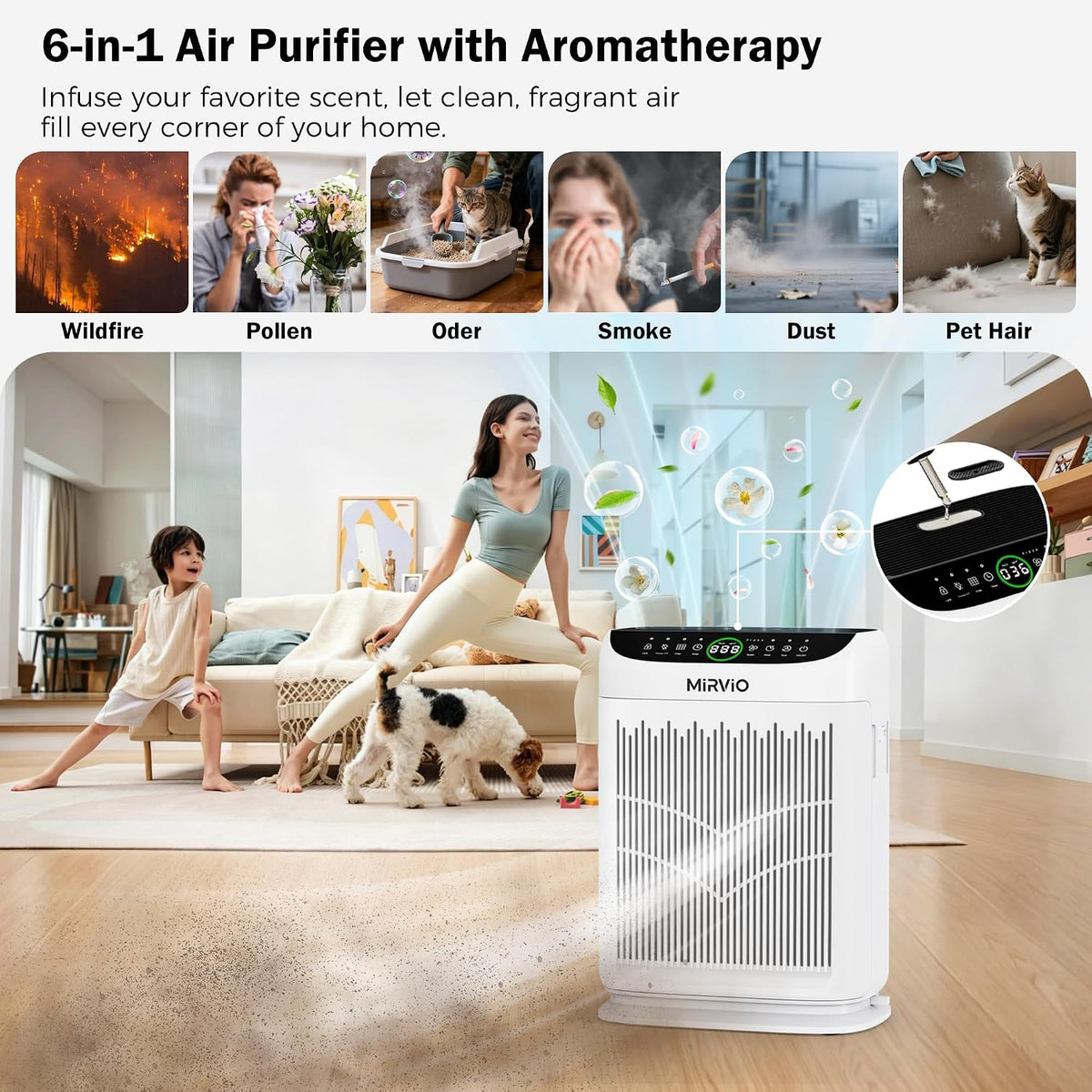 air purifiers for home bedroom large room up, close-up detail