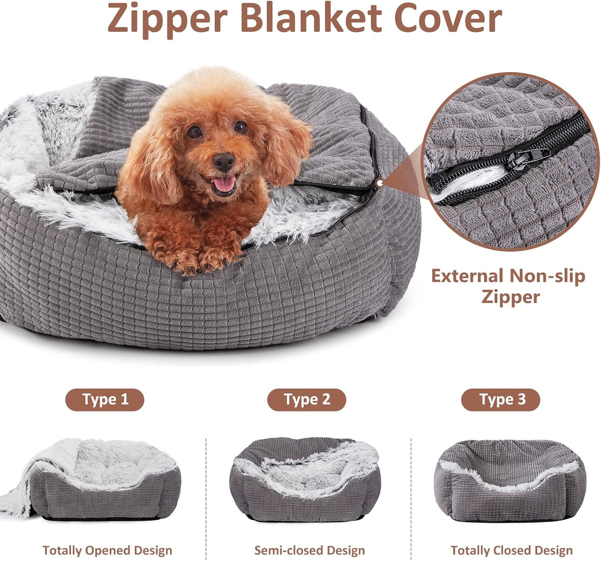 mixjoy dog beds for small medium dogs with shown in use
