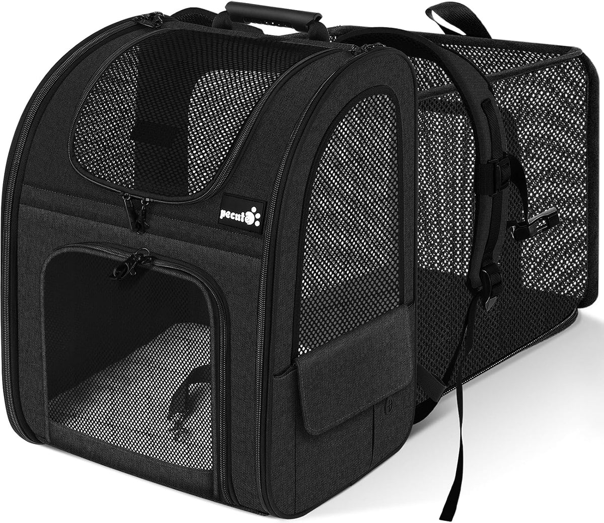 pecute cat backpack breathable, cat carrier backpack expandable, main product view