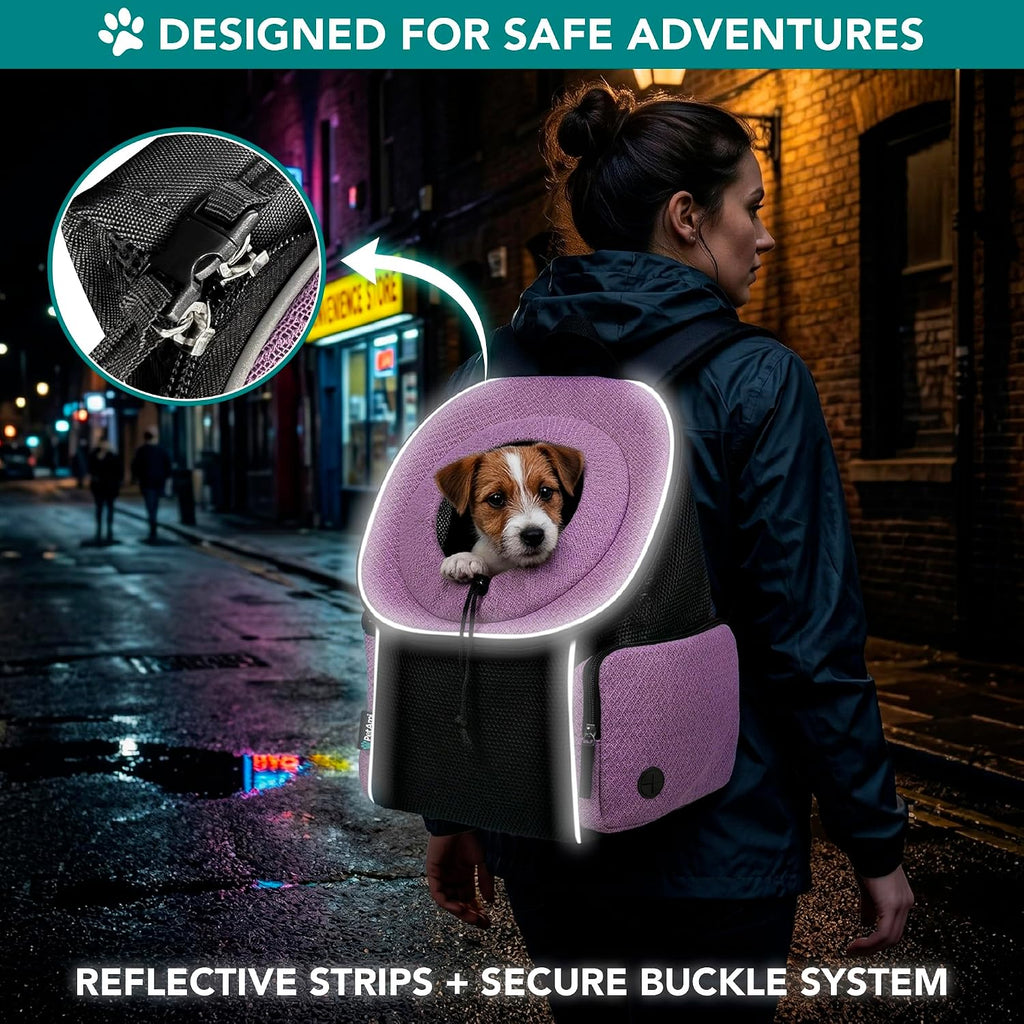 petami dog carrier backpack, hands free front pet, package contents