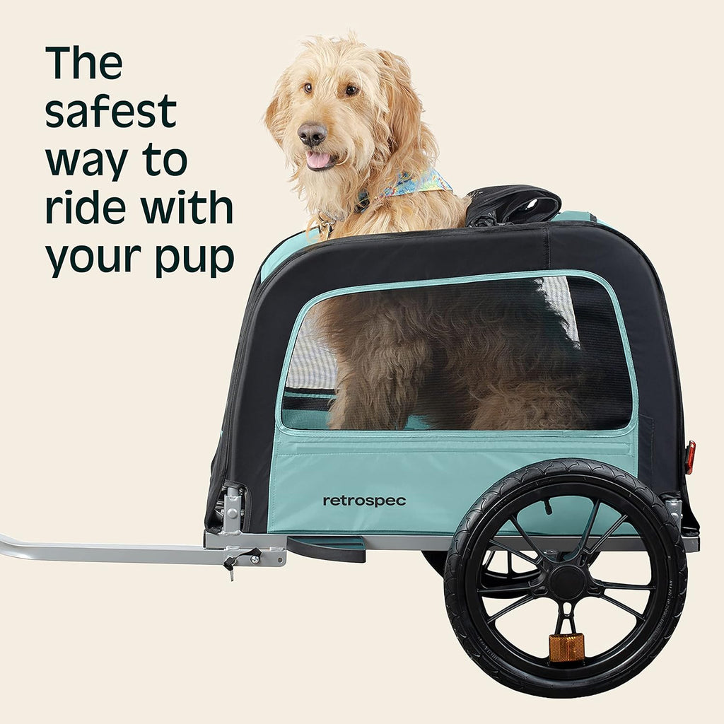 retrospec rover hauler pet bike trailer - small, side view