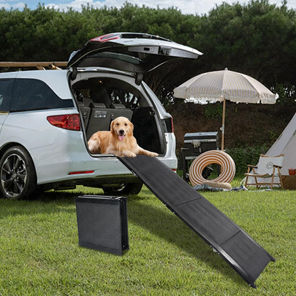 dog car ramp for large dogs, easy clean, main product view