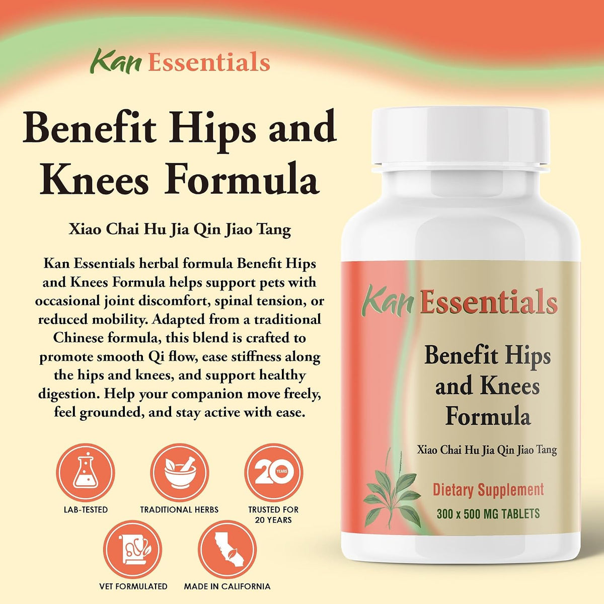 kan herb company benefit hips and knees formula shown in use
