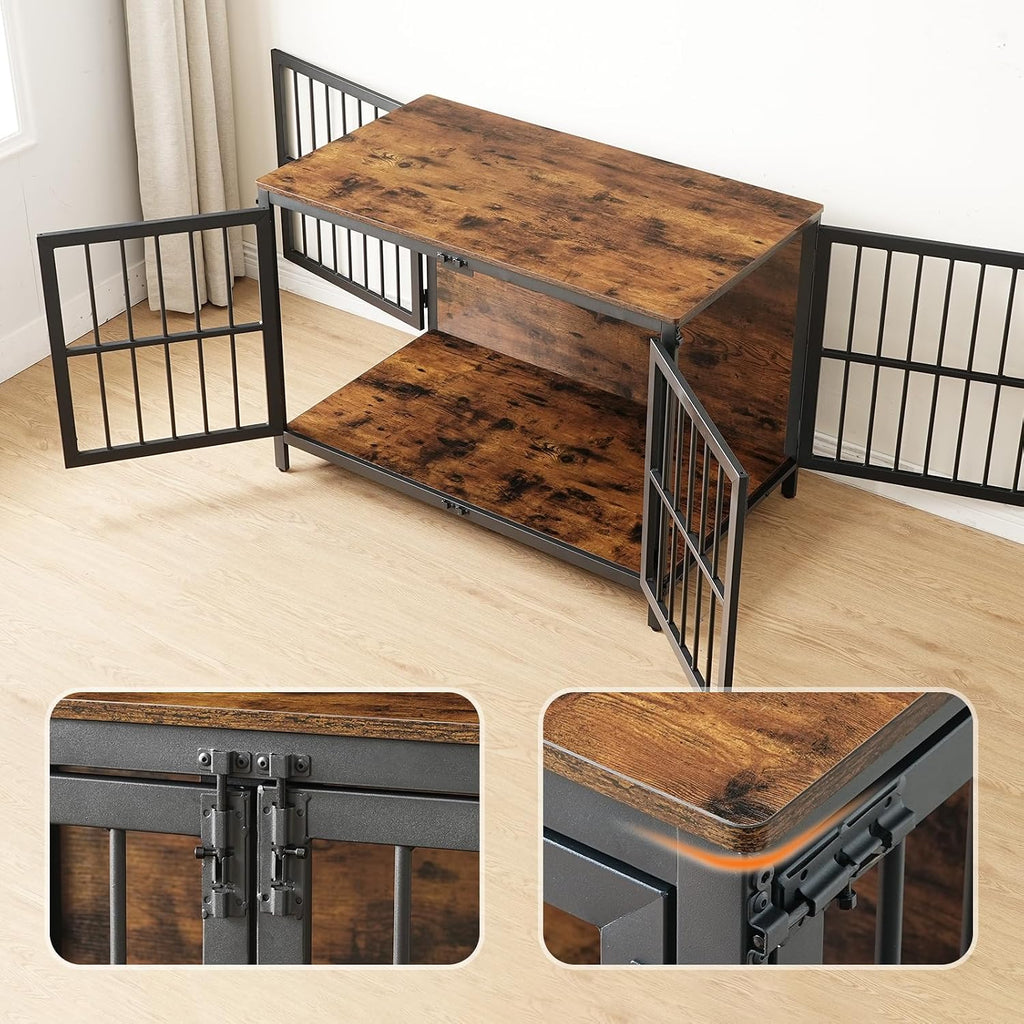 hoobro heavy duty dog crate furniture, 39.4" wooden, package contents