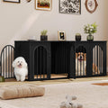 hzuaneri 63 in double dog crate furniture, dog, main product view