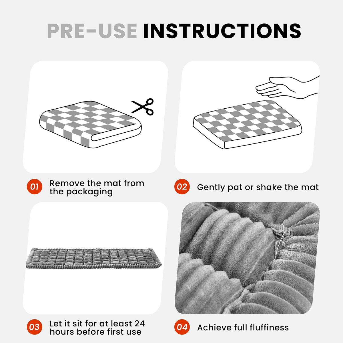 hipetpy backseat dog bed mat for car, non-slip, front angle view