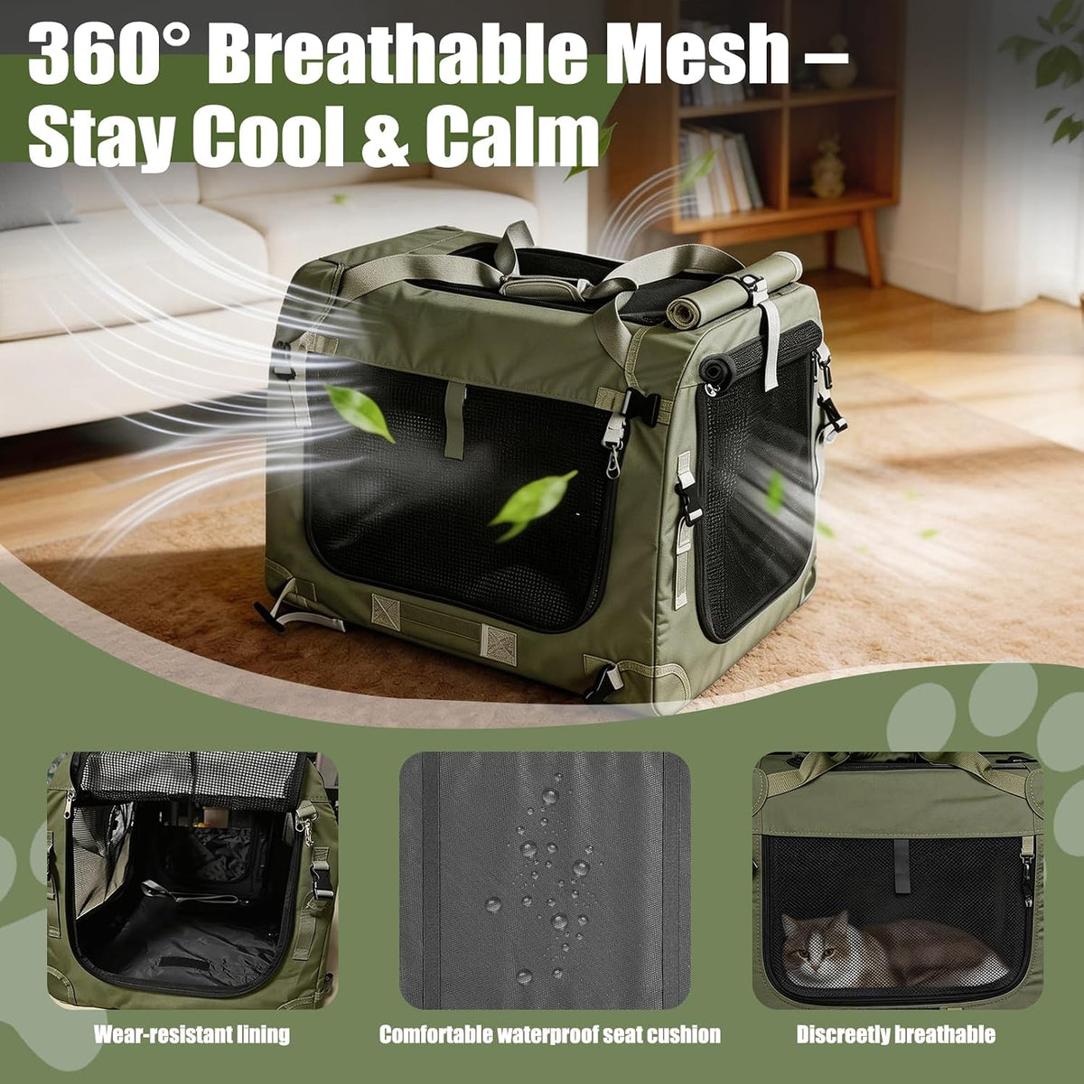 extra large cat carrier for 2 cats with showing dimensions
