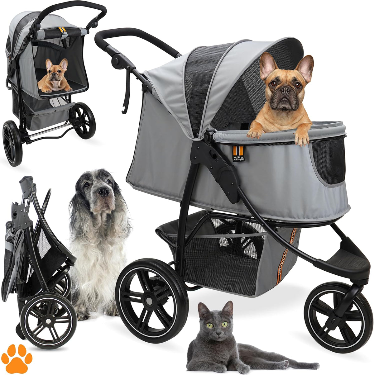 cooper dog & pet robust buggy, jogger holds, main product view