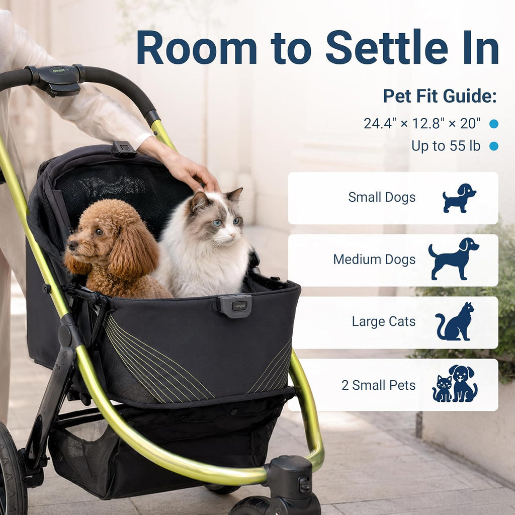 ibiyaya the beast pet jogging stroller for all, package contents