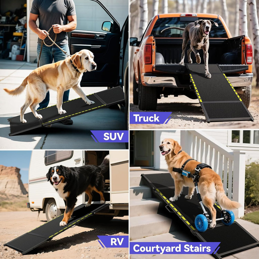 pawaboo dog ramp for car, 67″ l × on a desk or shelf