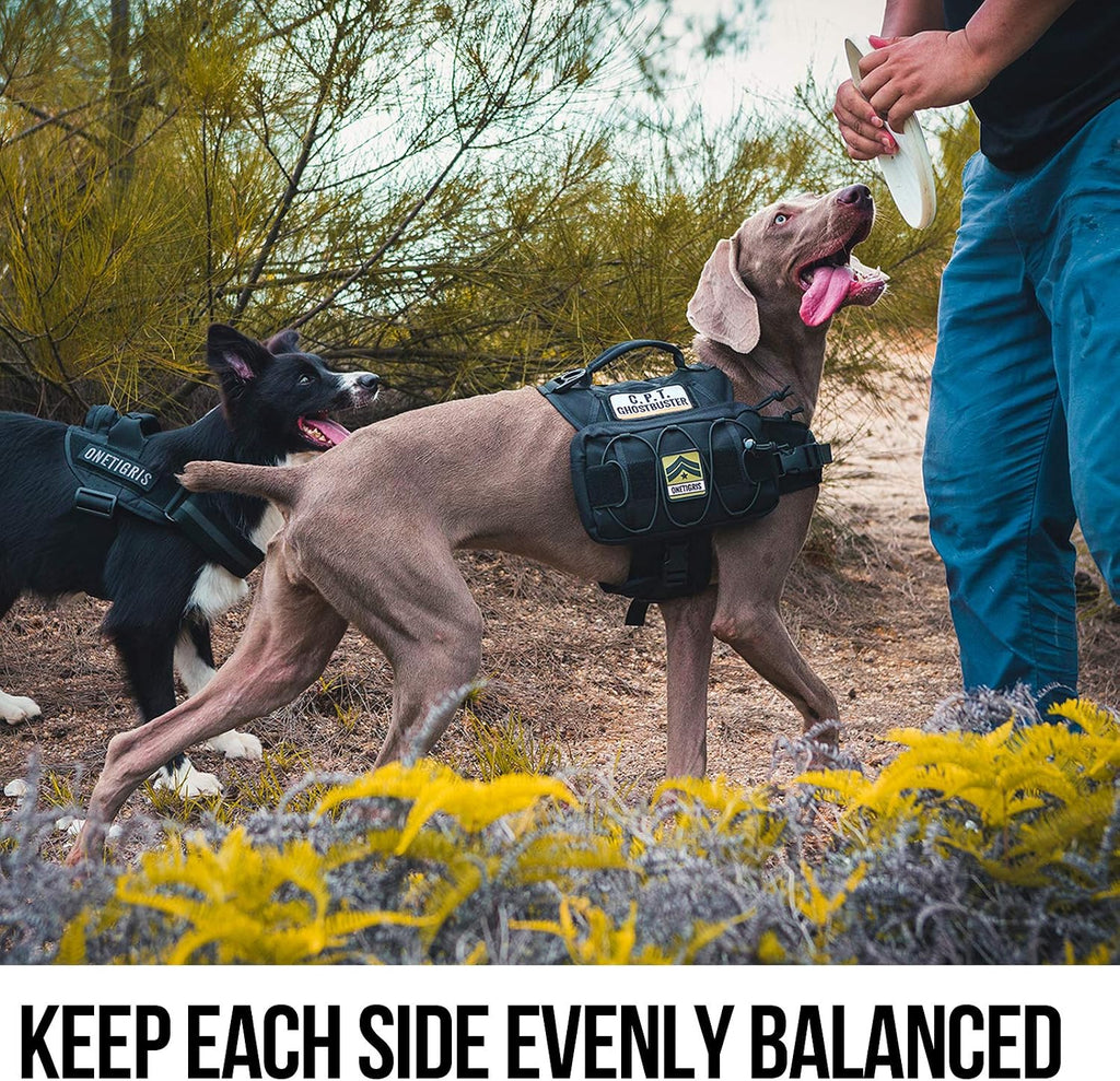 onetigris dog backpack for medium & large dogs, package contents