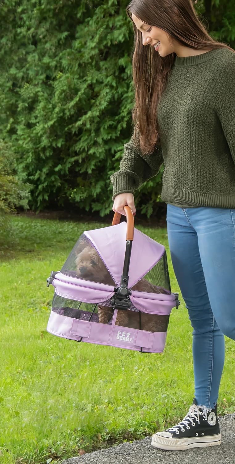 pet gear no-zip view 360 pet carrier & shown in use