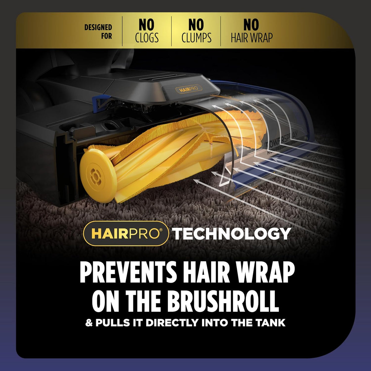 shark carpetxpert hairpro carpet & built-in stain cleaner showing dimensions