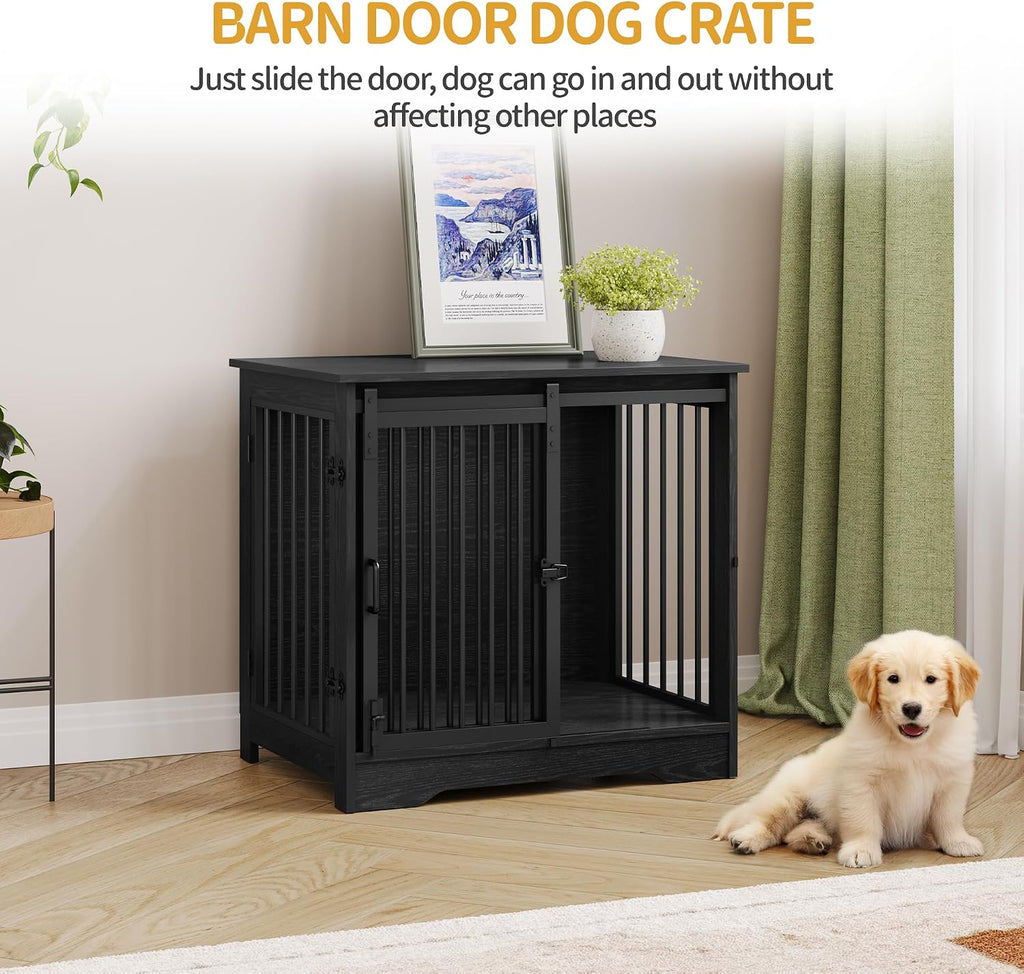 hzuaneri 27.2 in s dog crate furniture indoor on a desk or shelf