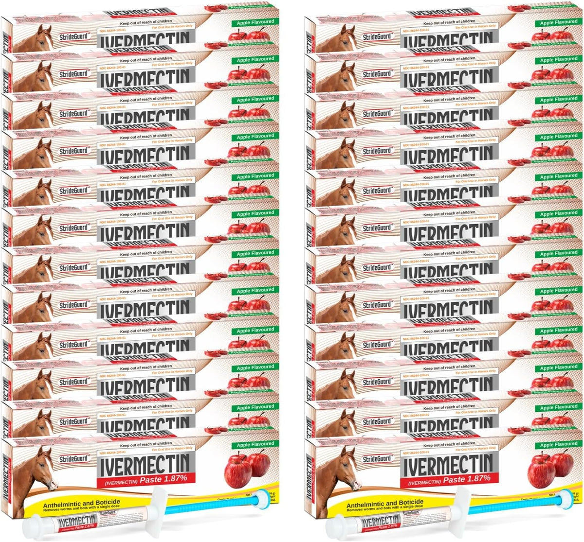 horse ivermectin paste 1.87% – apple flavored oral, main product view
