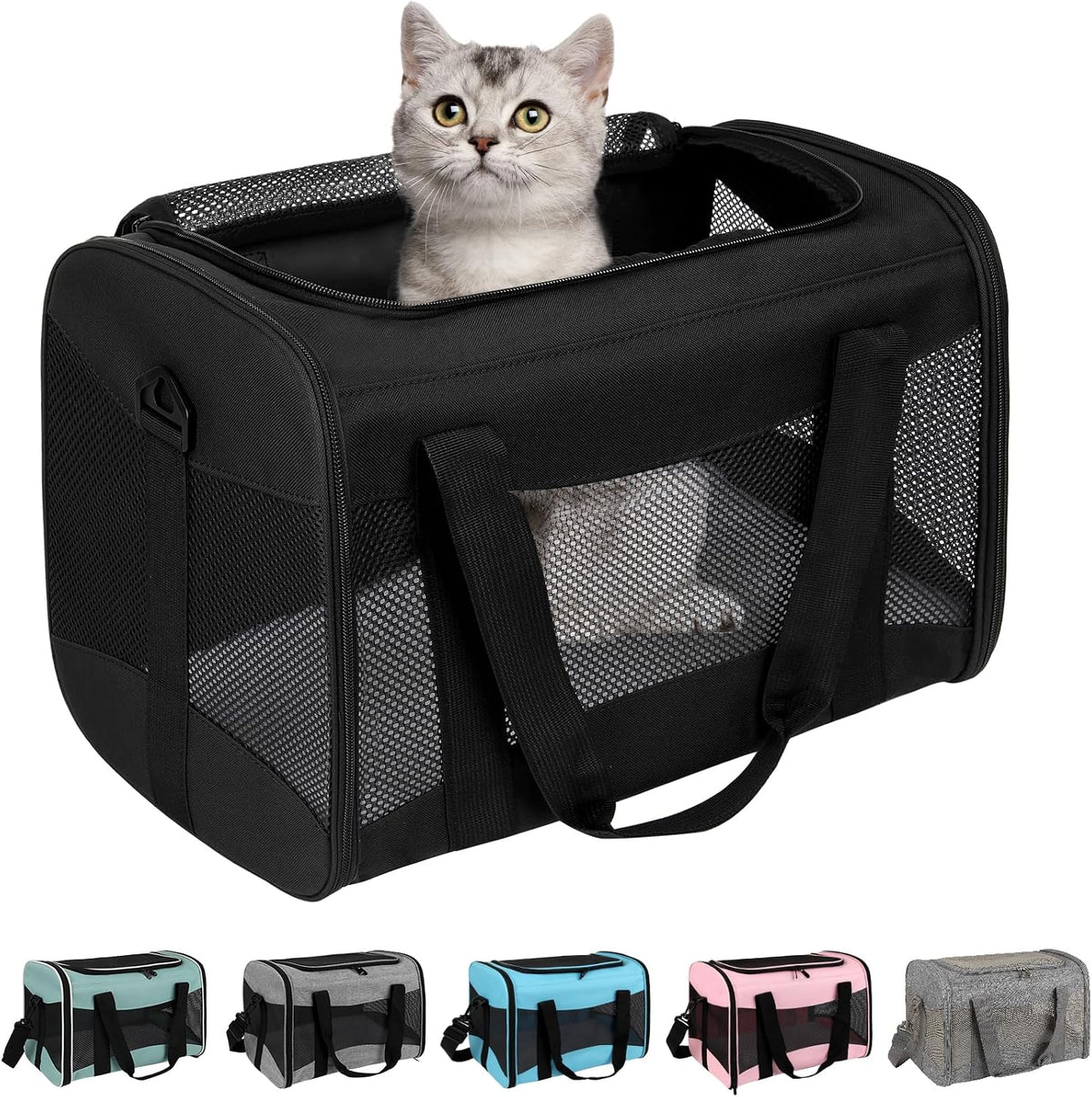 cat carrying case - pet carrier airline approved, main product view