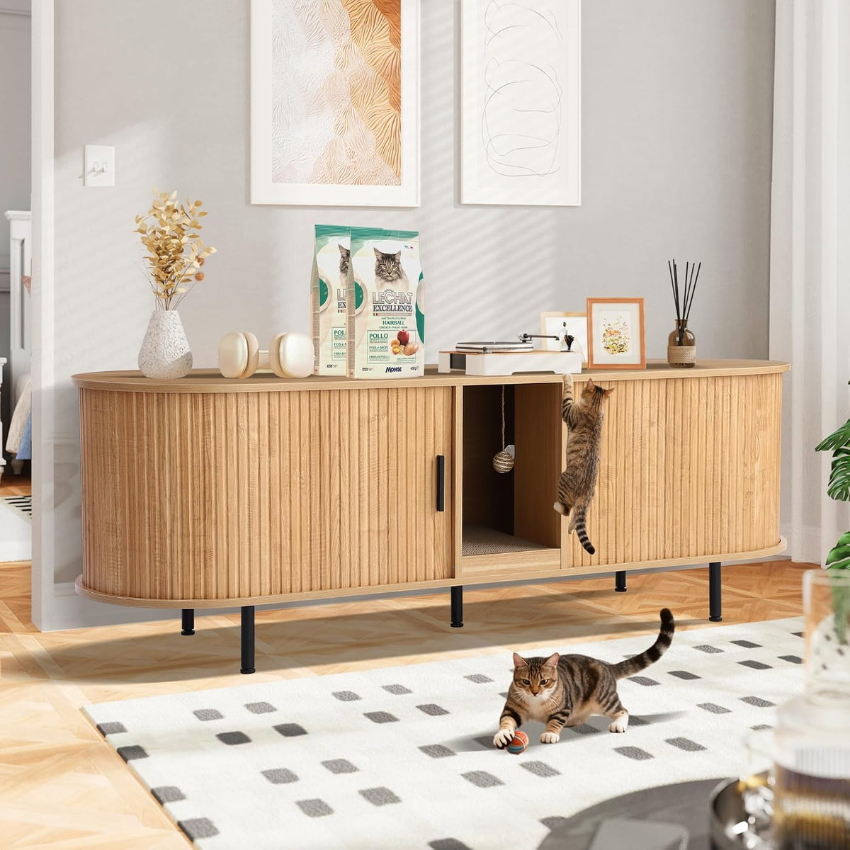 grepatio 63" litter box enclosure for 2 cats, main product view